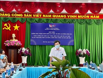 Truyền tải điện miền Đông 1 tổ chức Hội thảo hưởng ứng Tháng hành động an toàn vệ sinh lao động năm 2023