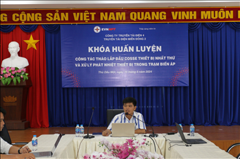 Tổ chức bồi huấn tháo lắp đầu cosse thiết bị nhất thứ và xử lý phát nhiệt thiết bị trong trạm biến áp.