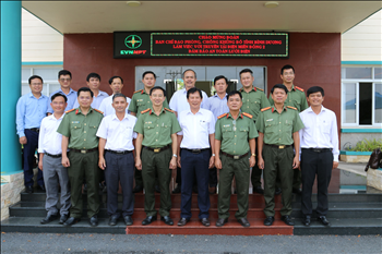 Công an tỉnh Bình Dương kiểm tra công tác phòng, chống khủng bố tại Truyền tải điện miền Đông 2