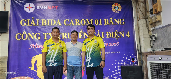 Công đoàn Đội Truyền tải điện Tây Ninh tham gia Giải BiDa Công ty Truyền tải điện 4 mừng xuân Bính Ngọ